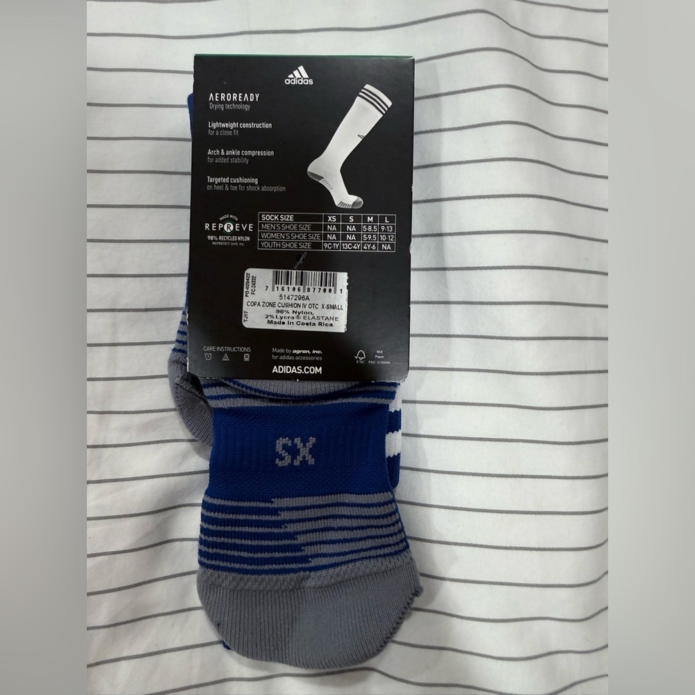 ADIDAS Soccer Socks Youth Boys & Girl Size XS - Picture 2 of 3